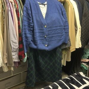 Flannel Skirt XLElle Top XL Ophelia Rose Cardigan XL. For the Tall Gals!